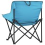 Folding camping chairs with pocket, 2 units light blue by , Garden chairs - Ref: Foro24-366553, Price: 55,21 €, Discount: %