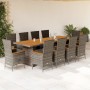 11-piece garden dining set with gray synthetic rattan cushions by , Garden sets - Ref: Foro24-3277565, Price: 1,00 €, Discoun...