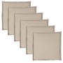 Square garden seat cushions 6 pcs taupe 45x45x2 cm by , Cushions for chairs and sofas - Ref: Foro24-847730, Price: 32,32 €, D...