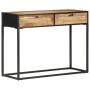 Mesa consola de madera de mango rugosa 100x35x75 cm de vidaXL, Mesas auxiliares - Ref: Foro24-323145, Precio: 204,80 €, Descu...