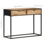 Mesa consola de madera de mango rugosa 100x35x75 cm de vidaXL, Mesas auxiliares - Ref: Foro24-323145, Precio: 204,80 €, Descu...