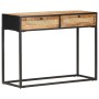 Mesa consola de madera de mango rugosa 100x35x75 cm de vidaXL, Mesas auxiliares - Ref: Foro24-323145, Precio: 204,80 €, Descu...