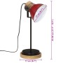 Worn-out red desk lamp 25 W E27 17x17x50 cm by , Lamps - Ref: Foro24-371948, Price: 60,35 €, Discount: %