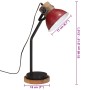 Worn-out red desk lamp 25 W E27 18x18x60 cm by , Lamps - Ref: Foro24-371955, Price: 66,70 €, Discount: %