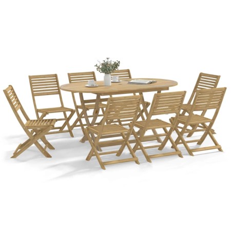 Folding garden chairs 8 pcs acacia wood 48.5x61.5x87 cm by , Garden chairs - Ref: Foro24-3214229, Price: 374,81 €, Discount: %