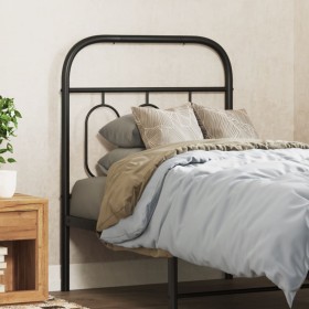 Cabecero de metal negro 75 cm de , Cabeceros y pies de cama - Ref: Foro24-377143, Precio: 32,99 €, Descuento: %