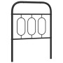 Black metal headboard 75 cm by , Headboards and footboards - Ref: Foro24-377143, Price: 32,99 €, Discount: %