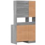 Mueble de cocina madera de ingeniería gris Sonoma 95x50x180 cm de , Armarios de cocina - Ref: Foro24-3276537, Precio: 286,89 ...