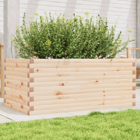 Jardinera de madera maciza de pino 110x60x46 cm de , Maceteros y jardineras - Ref: Foro24-3282459, Precio: 156,99 €, Descuent...