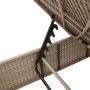 Sun lounger with beige synthetic rattan cushion by , Loungers - Ref: Foro24-4002723, Price: 149,99 €, Discount: %