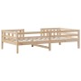 Solid pine wood bed frame 75x190 cm by , Beds and slatted bases - Ref: Foro24-846982, Price: 98,99 €, Discount: %