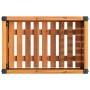 Solid acacia wood and steel planter 45x30x27.5 cm by , Pots and planters - Ref: Foro24-367613, Price: 42,82 €, Discount: %