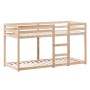 Cama litera con techo madera maciza de pino 80x200 cm de , Camas y somieres - Ref: Foro24-3281994, Precio: 226,16 €, Descuent...