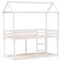 Bunk bed with solid white pine wood roof 90x200 cm by , Beds and slatted bases - Ref: Foro24-3282120, Price: 275,35 €, Discou...