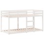 Cama litera con techo madera maciza de pino blanco 90x200 cm de , Camas y somieres - Ref: Foro24-3282120, Precio: 275,35 €, D...