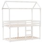 Bunk bed with solid white pine wood roof 80x200 cm by , Beds and slatted bases - Ref: Foro24-3282122, Price: 252,55 €, Discou...