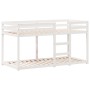 Cama litera con techo madera maciza de pino blanco 80x200 cm de , Camas y somieres - Ref: Foro24-3282122, Precio: 252,55 €, D...