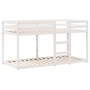 Cama litera con techo madera maciza de pino blanco 75x190 cm de , Camas y somieres - Ref: Foro24-3282050, Precio: 233,01 €, D...