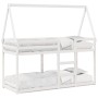 Bunk bed with solid white pine wood roof 75x190 cm by , Beds and slatted bases - Ref: Foro24-3282090, Price: 201,71 €, Discou...