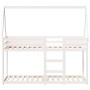 Bunk bed with solid white pine wood roof 75x190 cm by , Beds and slatted bases - Ref: Foro24-3282090, Price: 201,71 €, Discou...