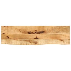 Solid mango wood natural edge table top 120x40x2.5 cm by , Table tops - Ref: Foro24-370350, Price: 76,05 €, Discount: %