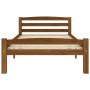 Solid pine wood bed frame honey brown 90x200 cm