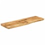 Solid mango wood natural edge table top 120x30x3.8 cm by , Table tops - Ref: Foro24-370386, Price: 63,02 €, Discount: %