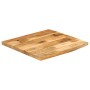 Solid mango wood natural edge table top 60x60x3.8 cm by , Table tops - Ref: Foro24-370402, Price: 56,10 €, Discount: %