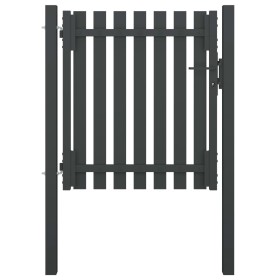 Puerta de valla del jardín de acero gris antracita 1x1,25 cm de , Puertas de jardín - Ref: Foro24-146327, Precio: 171,02 €, D...