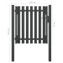 Puerta de valla del jardín de acero gris antracita 1x1,25 cm de , Puertas de jardín - Ref: Foro24-146327, Precio: 170,68 €, D...