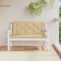 Cushions for garden bench 2 units beige melange fabric 120x50x7 cm by , Cushions for chairs and sofas - Ref: Foro24-4002600, ...