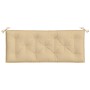 Kissen für Gartenbank, 2 Stück, Stoff in Beige Melange, 120x50x7 cm. von , Kissen für Stühle und Sofas - Ref: Foro24-4002600,...