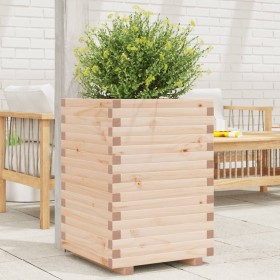 Solid pine wood planter 50x50x72 cm by , Pots and planters - Ref: Foro24-3282609, Price: 151,36 €, Discount: %