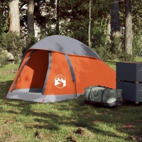 Igloo tent for 1 person, waterproof, gray and orange. by , tents - Ref: Foro24-94790, Price: 43,99 €, Discount: %