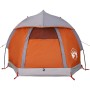 Iglu-Zelt für 1 Person, wasserdicht, grau-orange. von , Zelte - Ref: Foro24-94790, Preis: 43,52 €, Rabatt: %