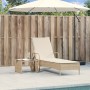 Wheelchair with synthetic beige rattan cushion by , Loungers - Ref: Foro24-368312, Price: 168,14 €, Discount: %