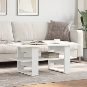 Engineered wood white coffee table 102x55x42 cm by , Coffee table - Ref: Foro24-823261, Price: 54,99 €, Discount: %