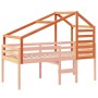 Solid pine wood children's bed canopy in brown, 198x87x113 cm. by , Accessories for beds and slatted bases - Ref: Foro24-8468...