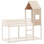 Solid pine wood children's bed canopy 55x84x132 cm by , Accessories for beds and slatted bases - Ref: Foro24-846894, Price: 7...