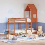 Solid pine wood children's bed canopy in brown, 55x84x132 cm by , Accessories for beds and slatted bases - Ref: Foro24-846896...