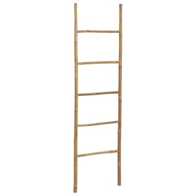 Escalera para toallas con 5 peldaños de bambú 170 cm de vidaXL, Toalleros - Ref: Foro24-49295, Precio: 49,94 €, Descuento: %