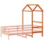 Techo de cama infantil madera maciza marrón 118x70x176,5 cm de , Accesorios para camas y somieres - Ref: Foro24-846987, Preci...