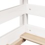 Cama infantil con techo madera maciza pino blanca 100x200 cm de , Camas y somieres - Ref: Foro24-846998, Precio: 217,68 €, De...