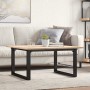 Center table with solid pine wood frame and iron, 80x80x45 cm by , Coffee table - Ref: Foro24-3282663, Price: 86,68 €, Discou...