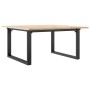 Center table with solid pine wood frame and iron, 80x80x45 cm by , Coffee table - Ref: Foro24-3282663, Price: 86,68 €, Discou...