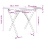 Esstisch mit massivem Kiefernholzrahmen und Eisenbeinen 90x90x75 cm. von , Küchen- und Esstische - Ref: Foro24-3282696, Preis...