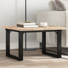 Mesa de centro marco O madera maciza pino y hierro 60x60x40,5cm de , Mesas de centro - Ref: Foro24-3282726, Precio: 74,09 €, ...