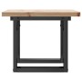 Center table with solid pine wood frame and iron, 40x40x35 cm by , Coffee table - Ref: Foro24-3282724, Price: 50,92 €, Discou...