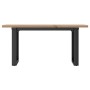 Center table with solid pine wood frame and iron, measuring 100x50x45.5 cm. by , Coffee table - Ref: Foro24-3282732, Price: 8...