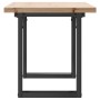 Center table with solid pine wood frame and iron, measuring 100x50x45.5 cm. by , Coffee table - Ref: Foro24-3282732, Price: 8...